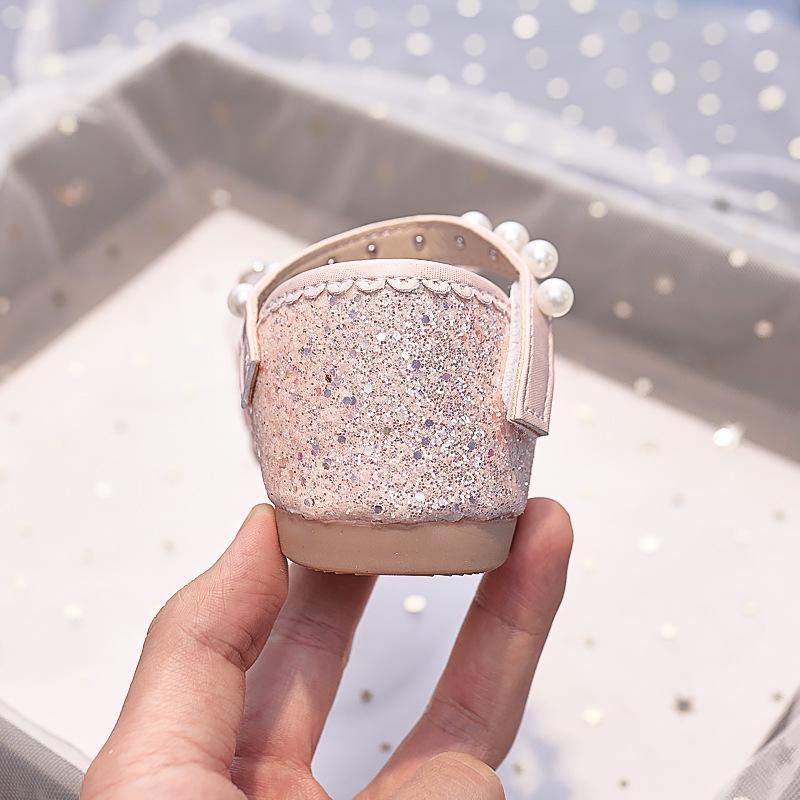 Nuove Scarpe da Principessa Estive 2025 con Fiocco di Strass e Punta Chiusa per Bambine - Sandali con Suola Morbida