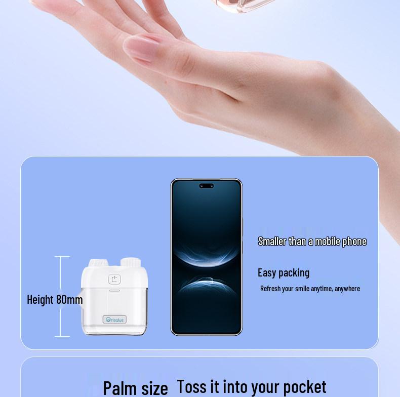 Compact Electric Water Flosser for Oral Care and Tartar Removal