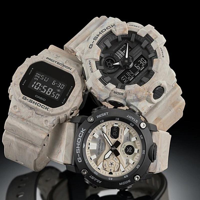 Casio G-SHOCK Series Carbon Core Three Needles Three Eyes Unicorn Contrast Color Dual Display Multi-Scale Waterproof Electronic GA-2000WM-1APRD