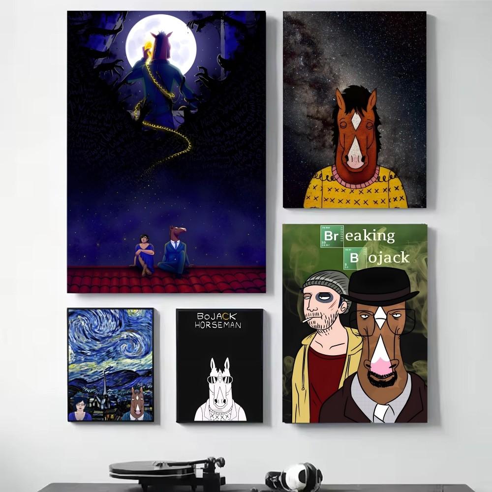 1 stück Lustige B-BoJack Horseman Poster HD Poster Home Room Bar Cafe Decor Kunst Wand Malerei Bild