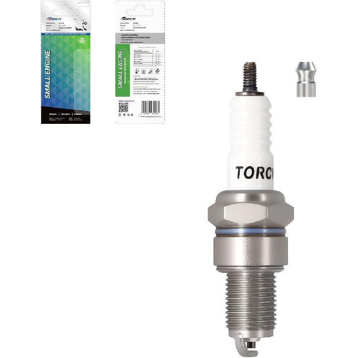TORCH F7RTC Spark Plug Replace For NGK 5534/BPR7ES V-Line-19, For Bosch 7992/WR5DC 4038/WR5DP, For Champion 332/RN7YC 415/RN9YC 818/RN2C,For Denso