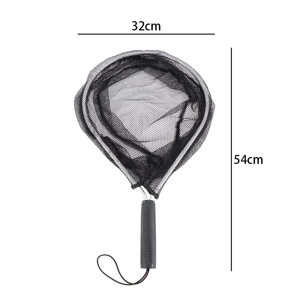 Durable Aluminium Fly Fishing Mesh Nylon Knotless Hand Net Fish Saver Fishing Net Landing Nets