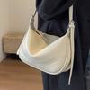 Chic Minimalist Soft Leather Lilac Texture Saddle Bag For Women In Elegant Colors