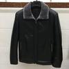 Haining leather jacket men's sheepskin winter fur integrated jacket middle-aged leather jacket dad wear leak clearance