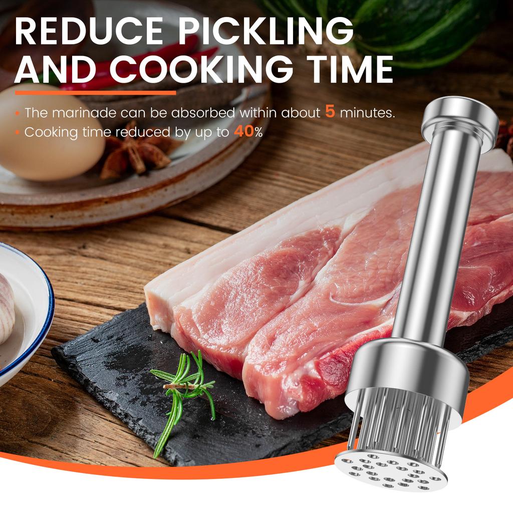 Stainless Steel Loose Meat Needle Meat Tenderizer Quick Insert Chicken Pork Beef Artifact Loose Meat Hammer Steak Kitchen Tools