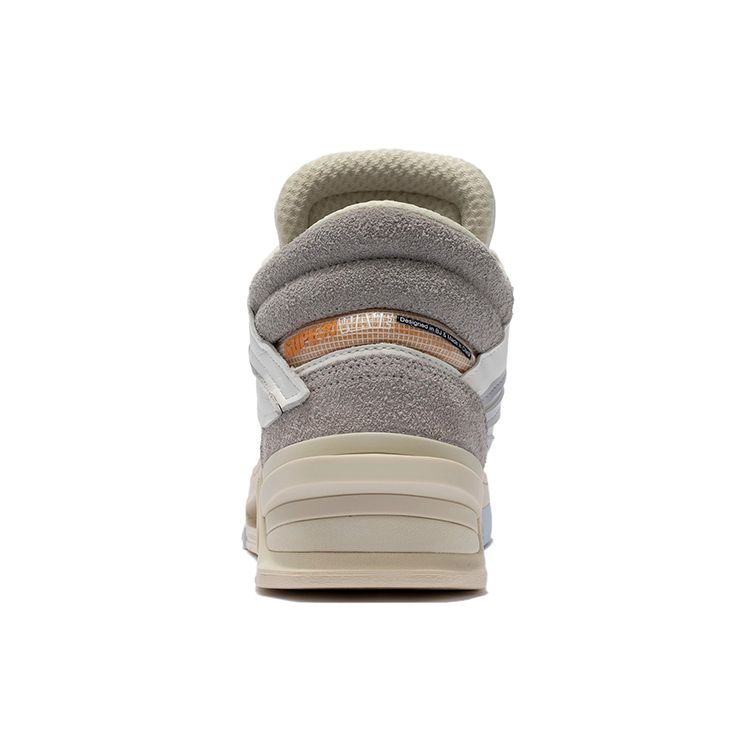 Li Ning Premium Fabric Synthetic Leather Suede Reflective Resilient Non-Slip Wear-Resistant Mid-Top Sneakers Men Sneakers Micro-Crystal-Gray AGCR267-1