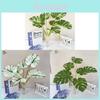 Green Leaf Artificial Plant Decor For Home Living Room Background Wall With Realistic Texture