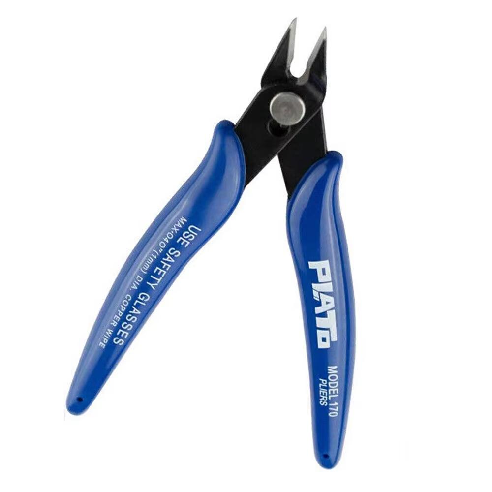 5-Inch Flush Metal Side Cutter Precision Shear Mini Nose Cutting Plier Electrical Wire Cutters Snips Pliers Tool Mini Cutters-