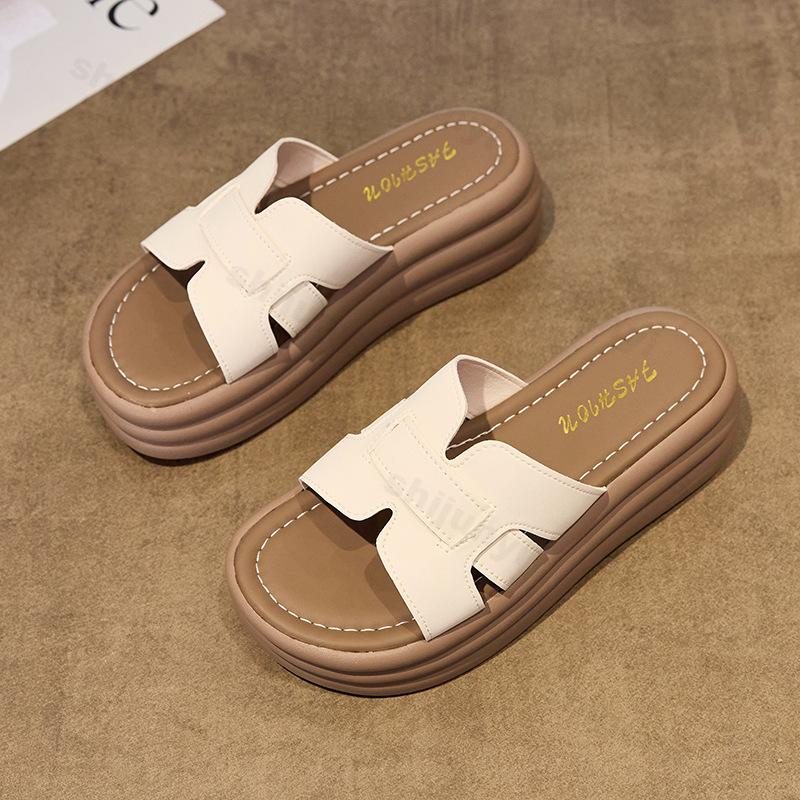 Mode Damen Hausschuhe 2025 Sommer Neue Plattform Rutschfest Outdoor Höhenvergrößernde Hausschuhe Outdoor Strandhausschuhe Luxus Modeschuhe