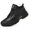 Genuine Leather Winter Waterproof Men Boots Lace Up Oxfords Plush Super Warm Snow Boots Men High Top Sneakers Men Ankle Boots