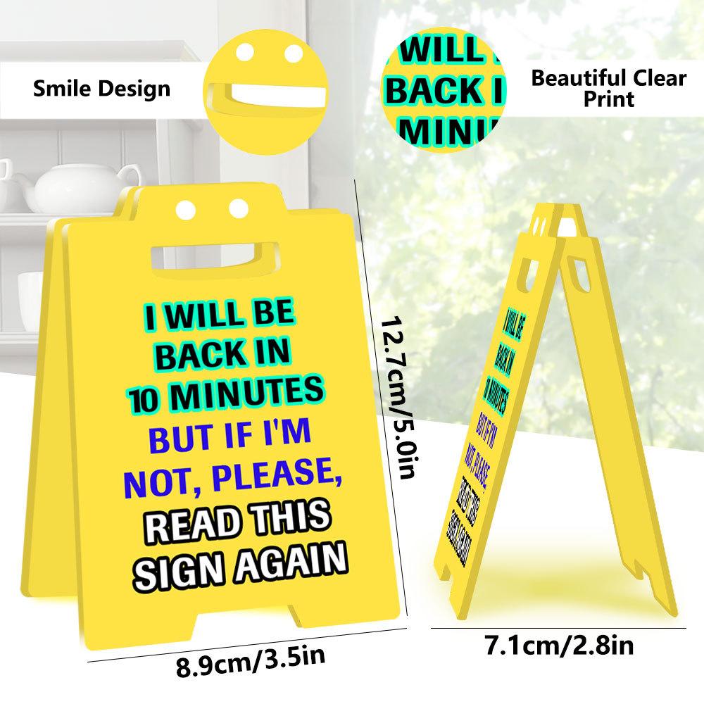 3D Office Prank Ornament - Acrylic Desktop Stand for Colleague Practical Jokes Humorous Workplace Gifts and Funny Desk Decor