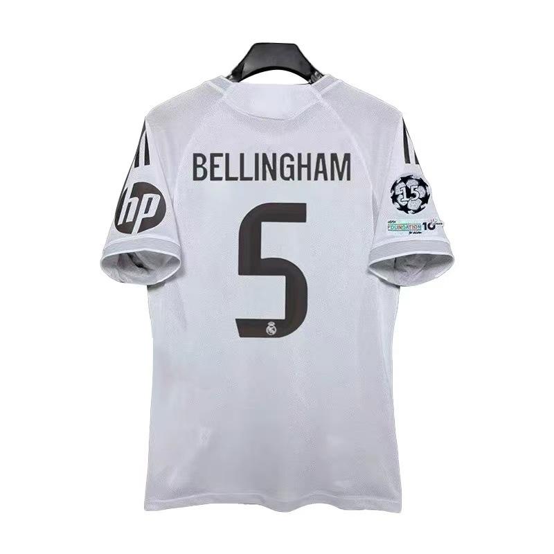 

Real Madrid jersey number Mbappe Venicius number Bellingham home and away football jersey S