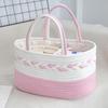 Miflame Cotton Rope Woven Large Capacity Diaper Storage Basket