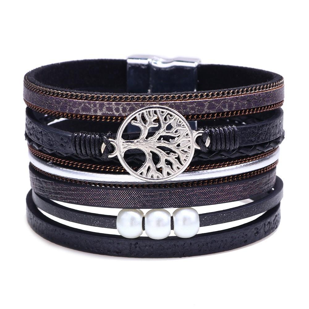Men's Punk Braideds Leather Bracelet