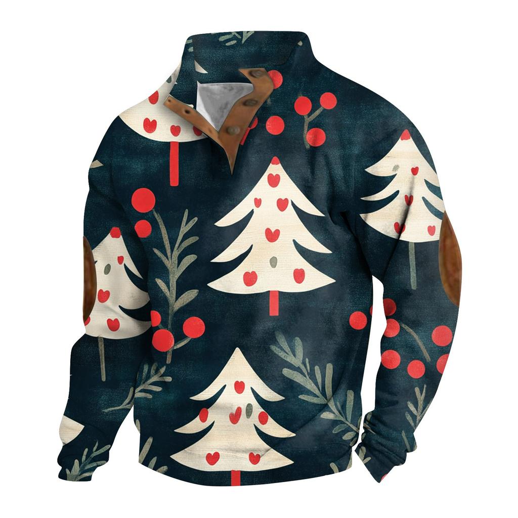 Men's Standing Collar Sweatshirt Is Outdoor Casual Sweaters Tops