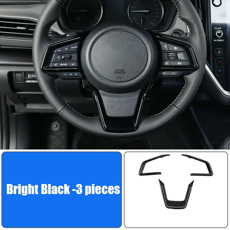 Car steering wheel panel decorative sticker interior modification parts For Subaru Forester 6th 2025 2026