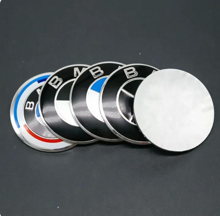 KK 56/60/65/70mm Car Badge Wheel Center Cover Stickers Hub Caps Decal BMW M Z4 M3 M5 M6 X3 E46 E90 E39 F10 F20 F30 G20 E60 X6 CUM1