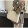 Women's 2024 Spring/Summer Versatile Solid Color Tote – Korean Style Shoulder Bag