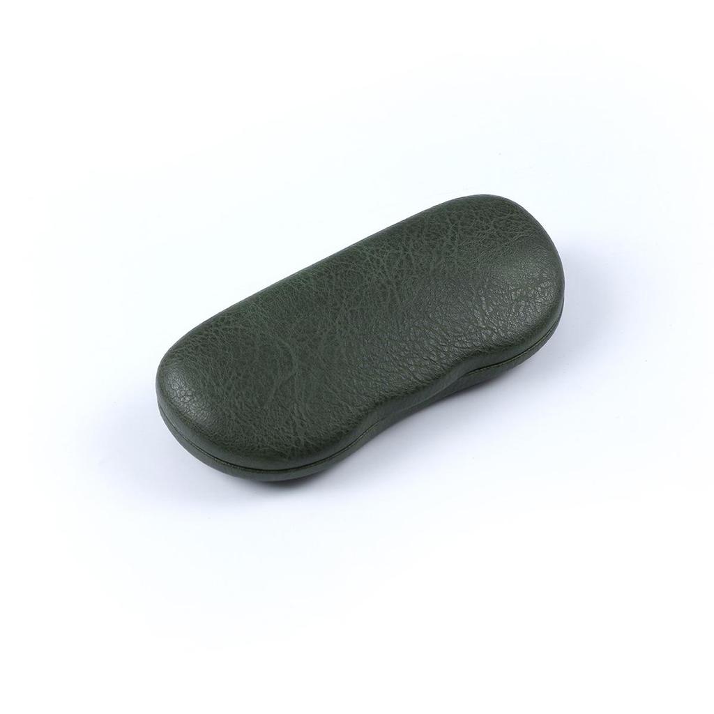 Retro Wave Edge PU Leather Glasses Case - Hard, Textured Protection for Myopia Frames & Sunglasses