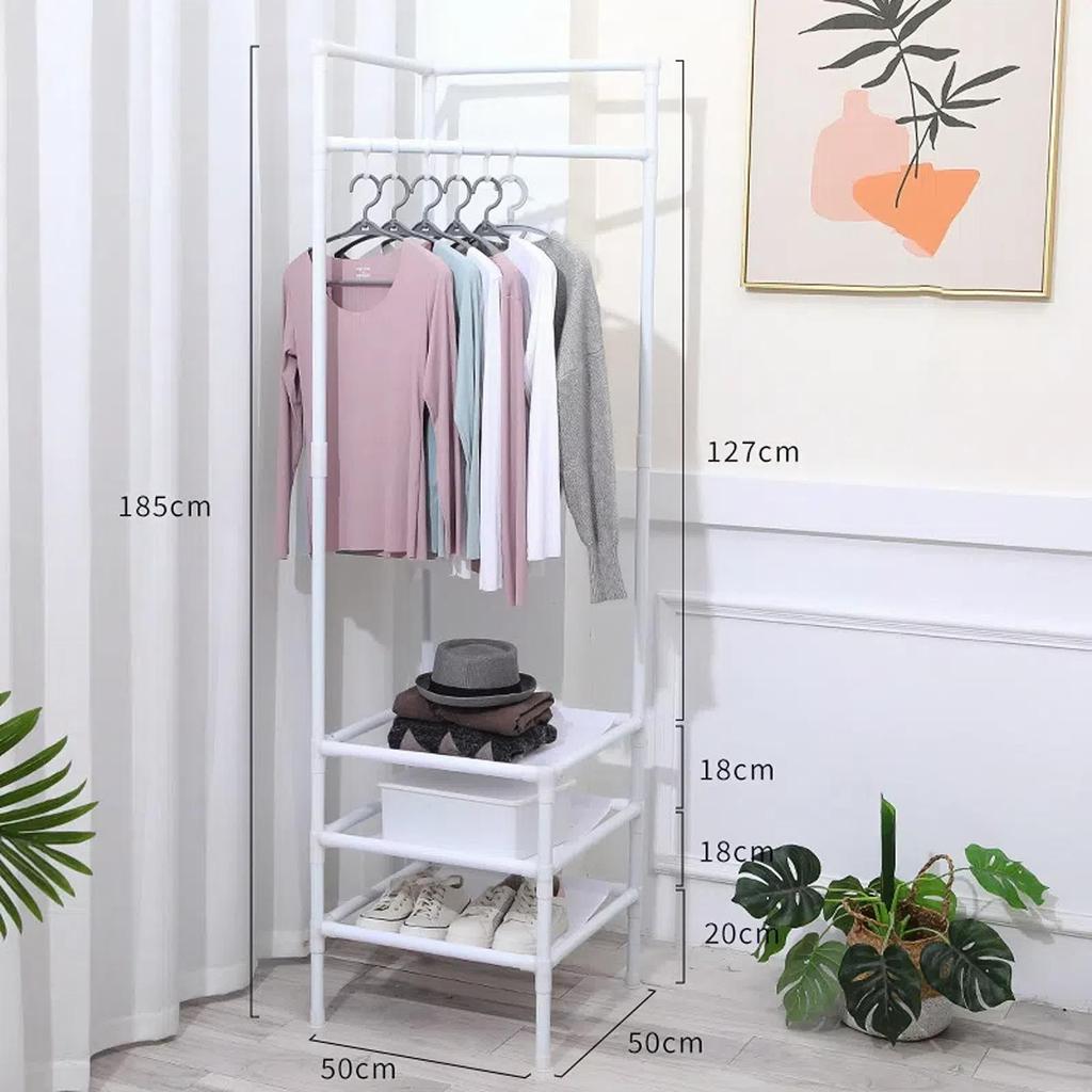 Corner Coat Rack Floor-standing Bedroom Home Bedside Clothes Rack Simple Storage Rack Corner Clothes Storage