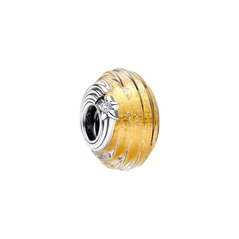 Sparking Murano Glass Charm Beads Dangle Original Snake Fit Copper Bracelet Necklace Beads For Diy Jewelry Women Gift