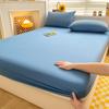 Mattress Covers with Elastic Band Solid Color 1pc Fitted Sheet Soft Comfort Mattress Protector (Without Pillowcase)