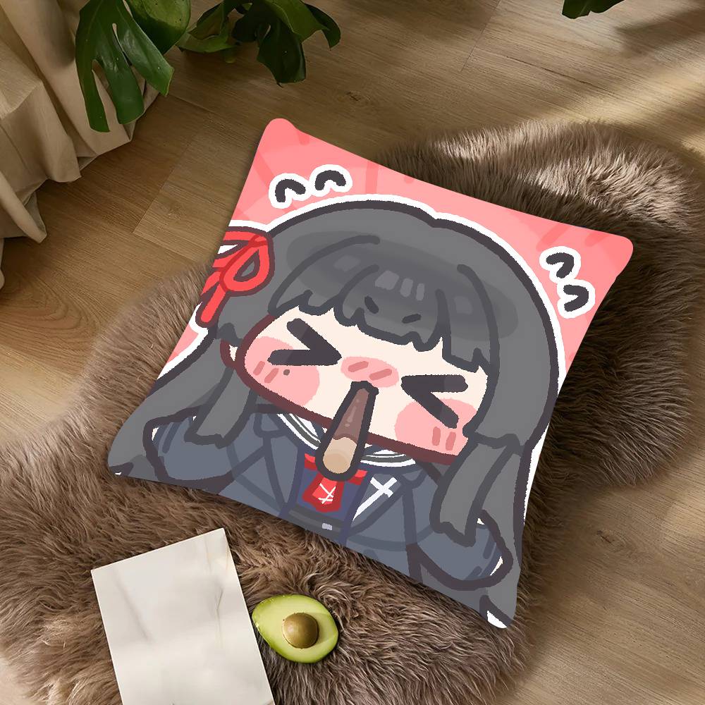 XL Fashion Wuthering Waves Gaming Kawaii HOT Pretty Girl Chisa Pillow CoversSofa Decorative Home Printing Cute Cushion Cover