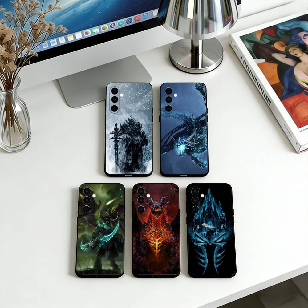 W-Warcraft G-Game Phone Case Soft black For Samsung Galaxy A73,A72,A71,A70,A53,A52,A51