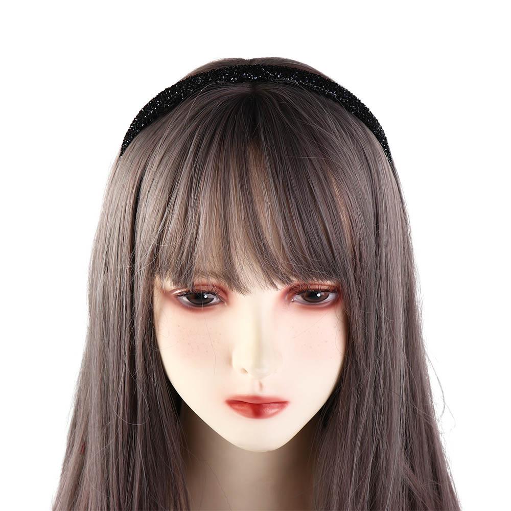 Vintage Plastic Rhinestone Headband with Toothed Make Up Hairband Face Wash Korean Style Diamond Hair Hoop Male