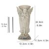 Cemetery Vases Praying Angel Sculpture Ornament Resins Outdoor Decors Flower Holder Pot For Memorial Garden Grave Site
