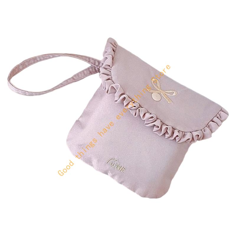 Waterproof Sanitary Pad Holder Soft Milk Velvets Fabric Feminine Essential Bag 55KF