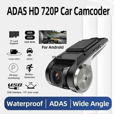 USB 720P ADAS Dash Cam Dvr Dash Camera Car  HD Dashcam Android Dash Cam Night Version Auto Recorder