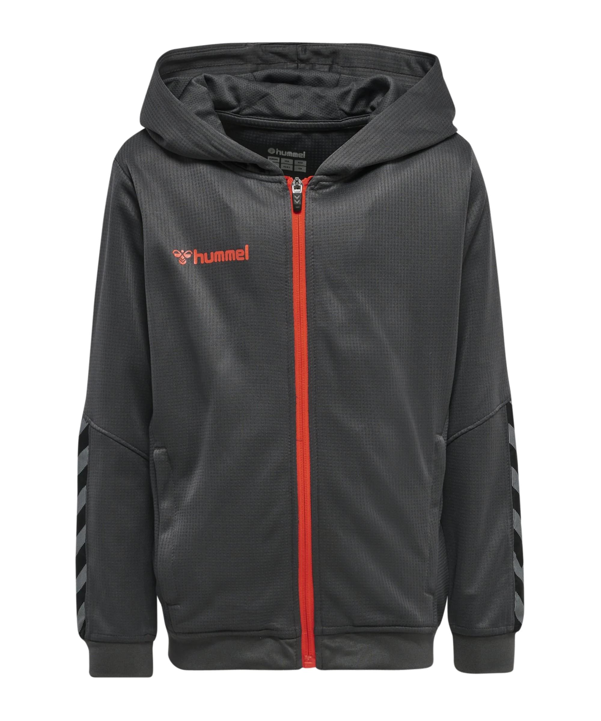 hummel, Jungen, Pullover, Authentic Kids Poly Zip Hoodie, Grau, (164) - Bild 3