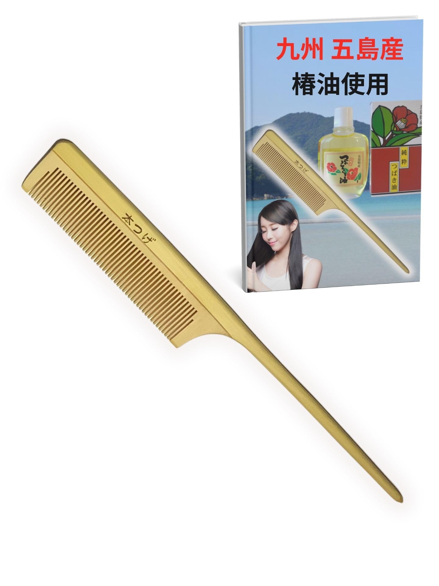 

Гребень из самшита с маслом камелии от Made with Camellia, отделка натуральным самшитом, Гребень из самшита Kamigoto, Масло, (1 гребень)