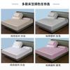 100% Cotton Fitted Sheet Set With Detachable Head Section Smart Bed Pure Color Cover Protector