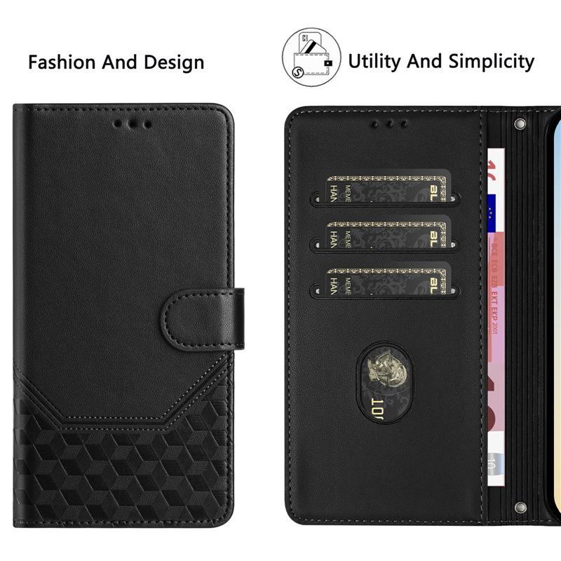 Applicable MOTO edge 60 Fusion Honeycomb Embossed Phone Case for Motorola G86Card slot case
