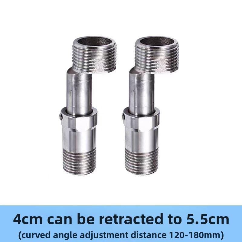 360 Degree Adjustable Faucet Angled Curved Foot Eccentric Screw Corner Tap Adapter Kitchen Faucet Accessories