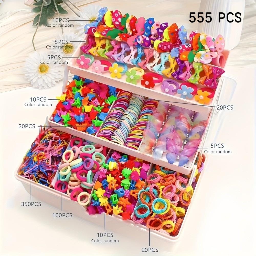 High Elastic Hair Accessories Set Colorful Hair Ties Flower Girls Hair Bands  Girls Children