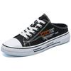Autumn new breathable half-drag men's shoes trendy canvas shoes bag head drag casual shoes student slippers