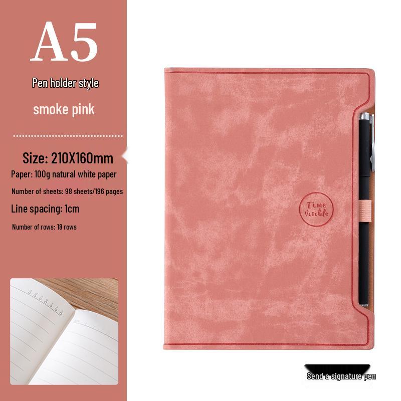 A5 Hardcover Notebook with Pen Loop, 2025 Diary, B5 Notebook, and A6 Pocket Notebook - High-Value Business Set