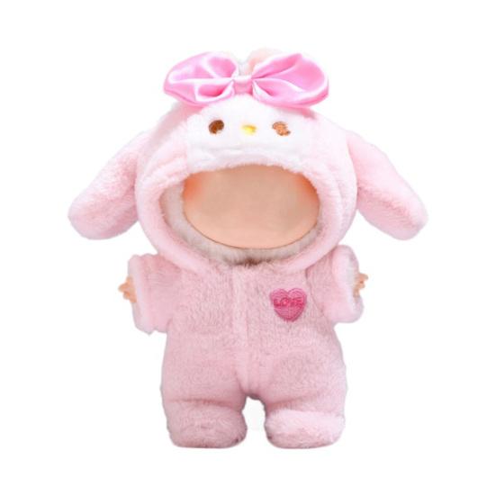 17CM Doll Clothes Set for Figures Mini Costume Easy Wear Onesie Outfit Gift for Vinyl Toy Collectors And Room Decor