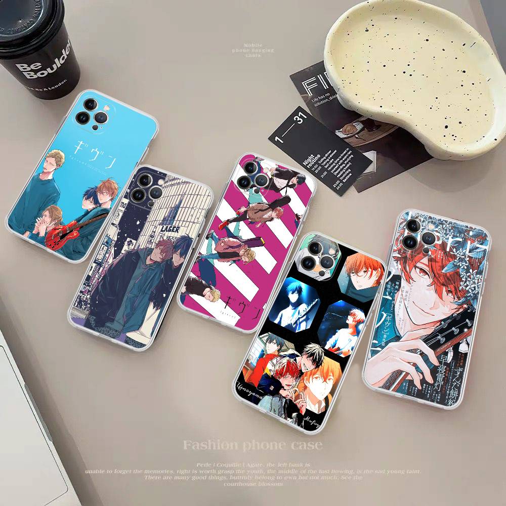 Japanses Cartoon Given Transparent Phone Case For IPhone 17 Air 16 Pro Max 15 14 13 12 11Plus Shockproof Cover