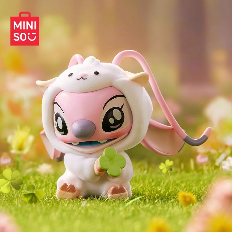 MINISO Disney Lilo Stitch Series Animal Party Blind Box Cute Surprise Box Figurine Decoration Cute Doll Xmas Hallowmas Toy