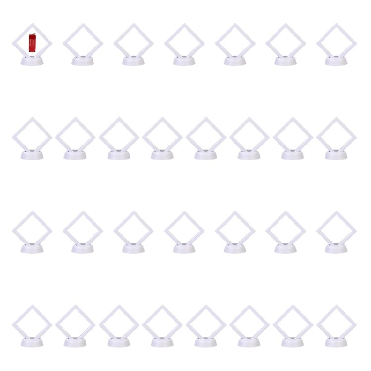 

30pcs Jewelry Storage Case Clear Top for Easy Viewing Designs Sturdy Materials белый