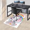 1 stuks Regenboog Olifant Stoelmat, Antislip Tapijt voor Kantoorstoelen, Feestelijk Cadeau, Geschikt voor Alle Seizoenen, Decoratief voor Huis en Kantoor, Woonkamer