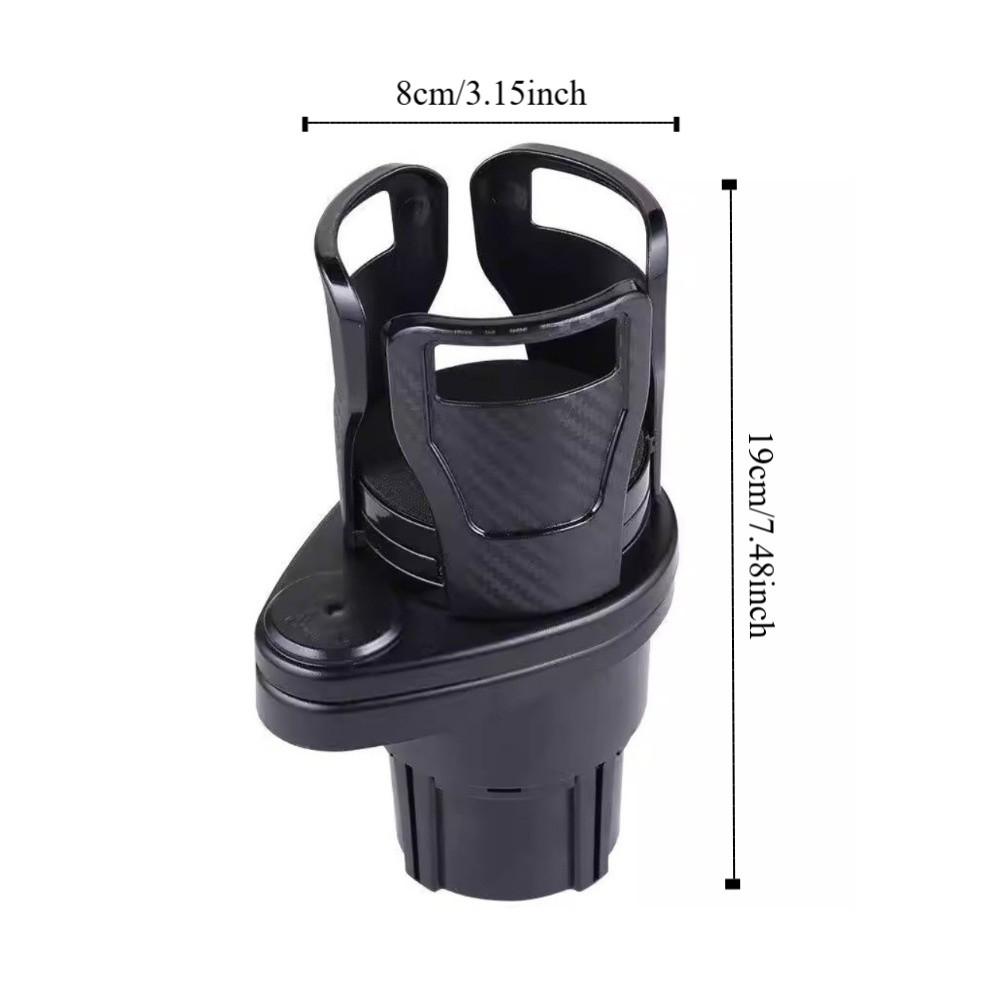 Adjustable Car Cup Holder Expander 360 Rotating Drink Holder Adapter Dual Cup Holder  Auto Car