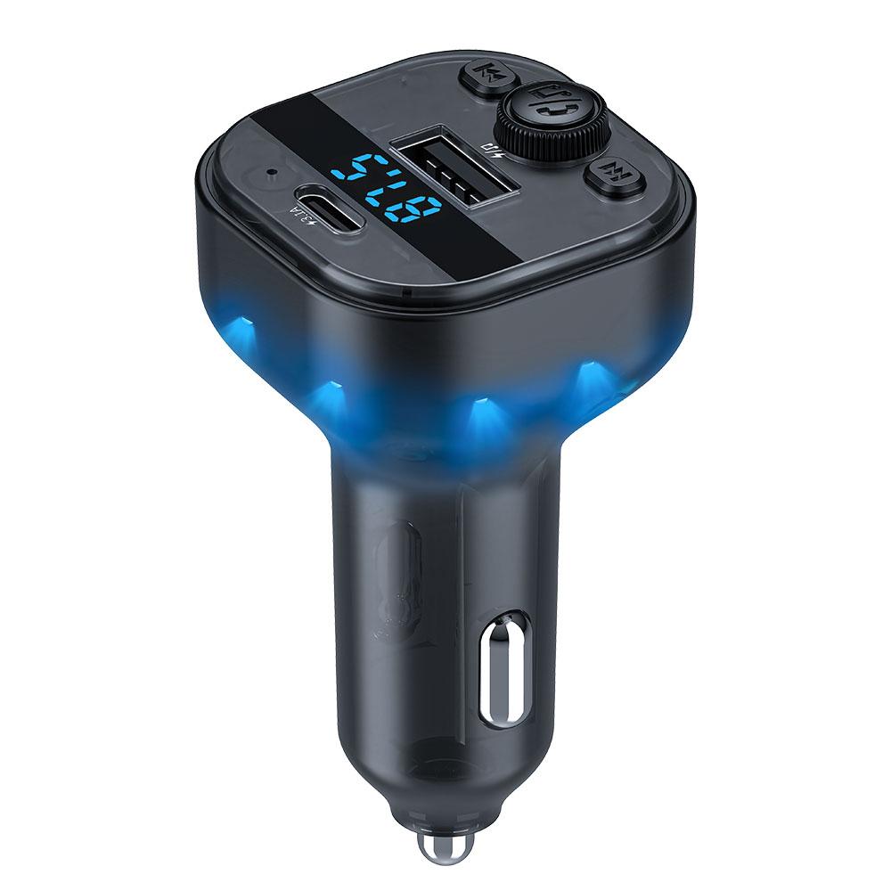 

Car Charger FM Transmitter Bluetooth Audio Car MP3 Player Auto radio Handsfree Adapter Type-C USB 3.1A Fast Charger