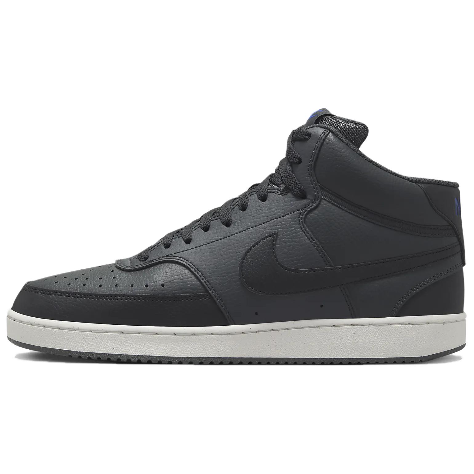 

Nike Court Vision Mid Next Nature Dark Smoke Grey Off Noir Racer Blue Black Men Sneakers DN3577-005 44