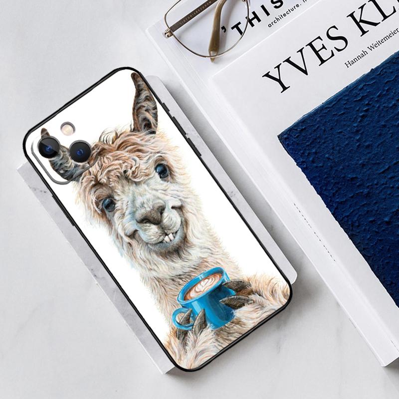 Lama Llama Alpaca Phone Case For iPhone 11 14 Pro Max 12 Mini X XS XR 7 8 Plus SE 2020 13 Pro Max Soft Cover