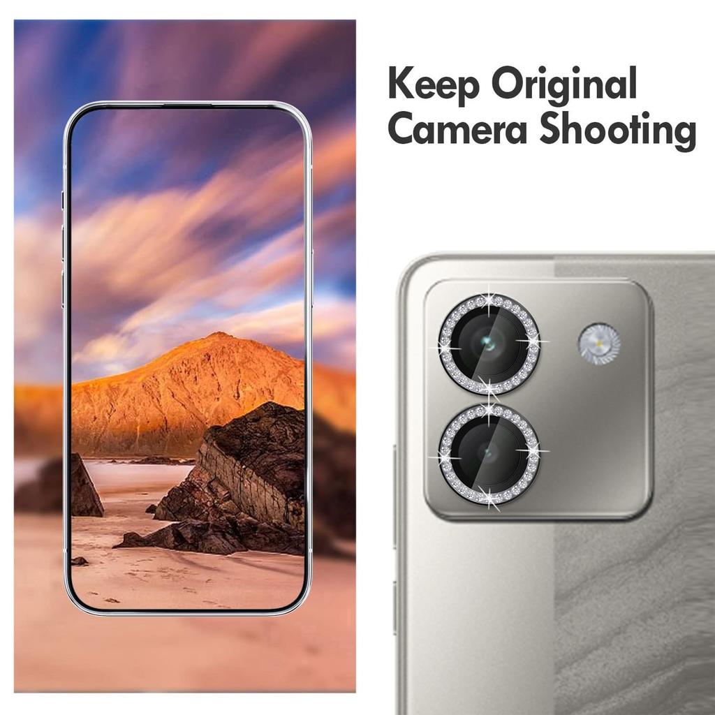 For Samsung Galaxy S25 Edge Camera Lens Protector Diamond Ring Design Tempered Glass Lens Film